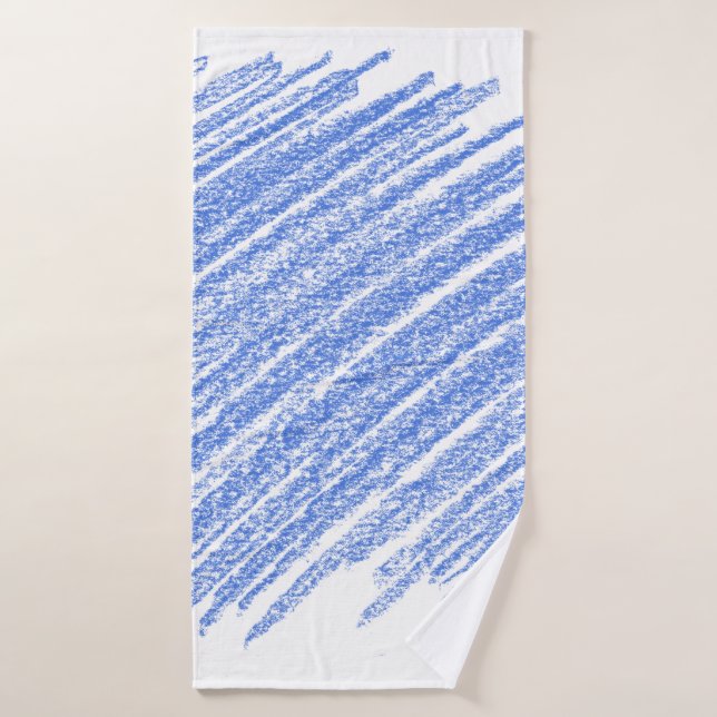 Hatching coloured pencil scratch bath towel (Bath Towel)