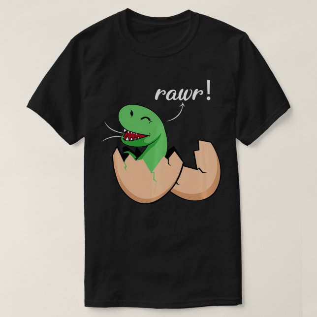 Hatching Rawr Dinosaur Fan Pullover  (Design Front)