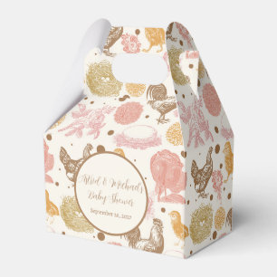 Hatching Soon Chicken Girl Baby Shower Favour Box
