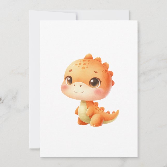 Hatching Soon Dinosaur Baby Shower Gender Neutral Invitation (Front)