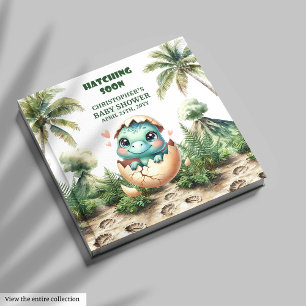 Hatching Soon Personalised Baby Boy Memory Book