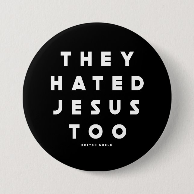 Hate 7.5 Cm Round Badge (Front)