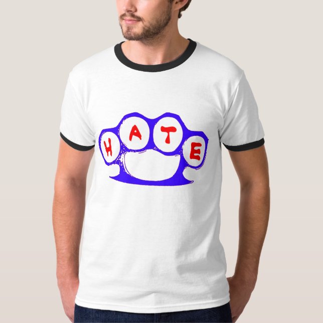 HATE Brass Knucks T-shirt (Front)