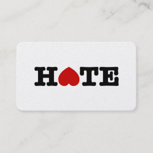 HATE BUSINESS CARD