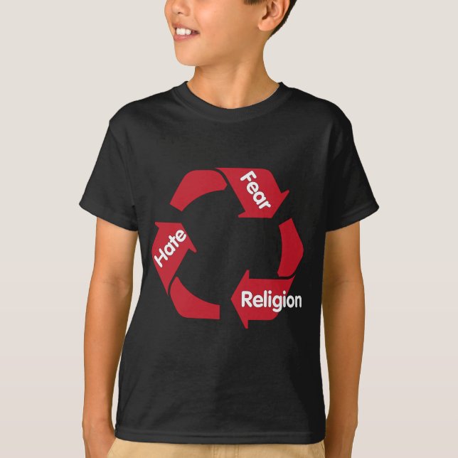 Hate Fear Religion T-Shirt (Front)