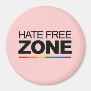 HATE FREE ZONE MAGNET