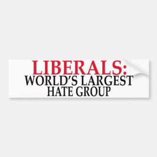 hate group bumper sticker