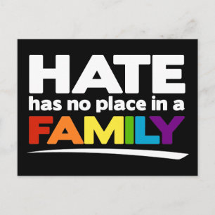 Hate Has No Place in a Family Postcard