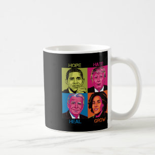 Hate Heal Grow Kamala Harris Cat Ladies For Presid Coffee Mug