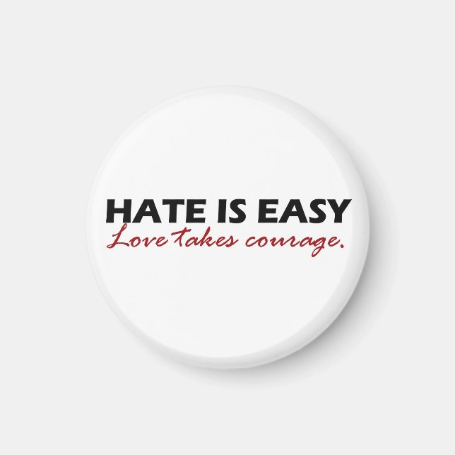 Hate is easy [magnet]. magnet (Front)