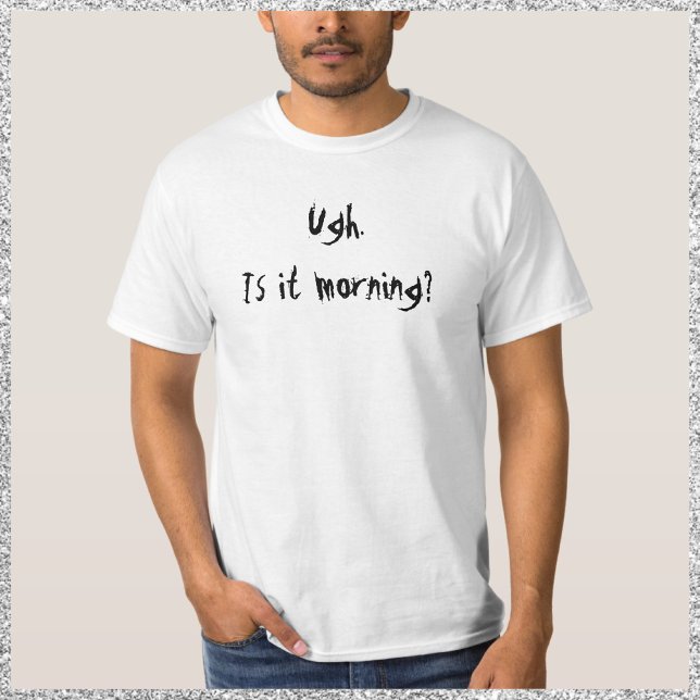 Hate Mornings T-shirt (Creator Uploaded)
