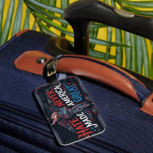 Hate Never Made America Great Vintage Patriotic Luggage Tag