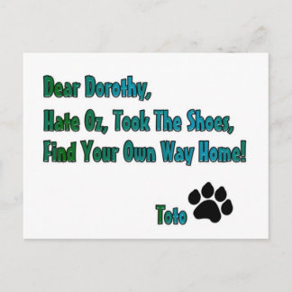 Hate oz postcard