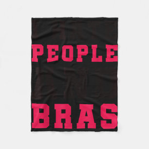 Hate people and bras funny sarcastic adults women fleece blanket