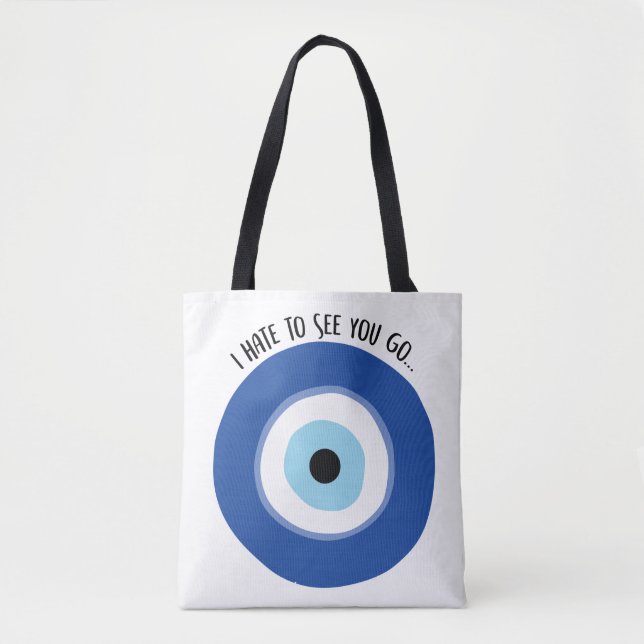Hate To See You Go and Dizzy Logo Combo Tote Bag (Front)