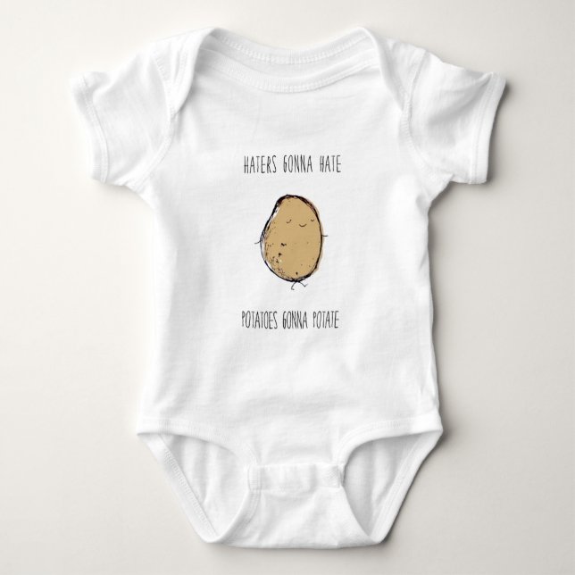 Haters Gonna Hate Baby Bodysuit (Front)