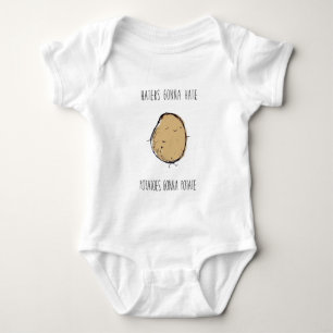 Haters-gonna-hate-potatoes-gonna-potate.png Baby Bodysuit