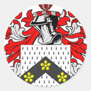 Hatfield Coat of Arms Classic Round Sticker