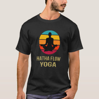 Hatha Flow Yoga Vintage Sunset Yoga Teacher Yoga B T-Shirt