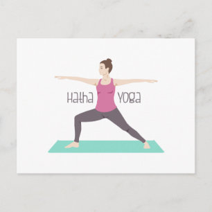Hatha Yoga Postcard