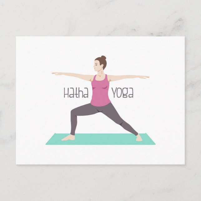 Hatha Yoga Postcard (Front)