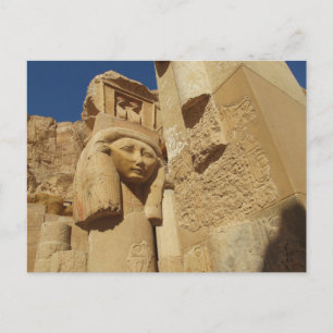 Hathor column - Queen Hatshepsut's Temple, egypt Postcard