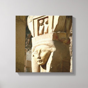 Hathor-headed column, from the Chapel of Canvas Print