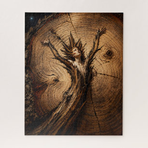 “Hathoria” – A Woman in Nature Portrait Jigsaw Puzzle