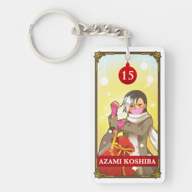 Hatoful Advent calendar 15: Azami Koshiba Key Ring (Front)