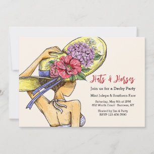 Hats and Horses Derby  Invitation
