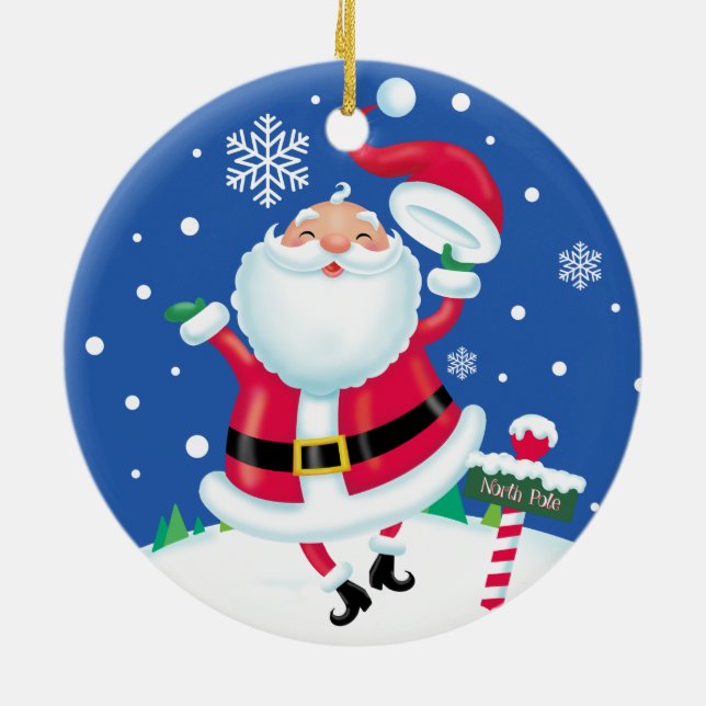 Hat's Off! Ceramic Tree Decoration (Back)