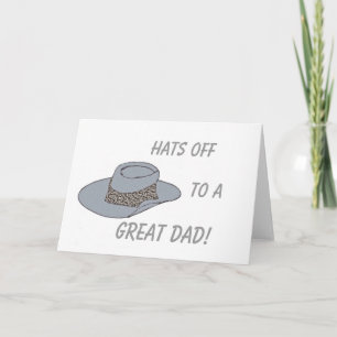 Hats Off-Grey Hat Card