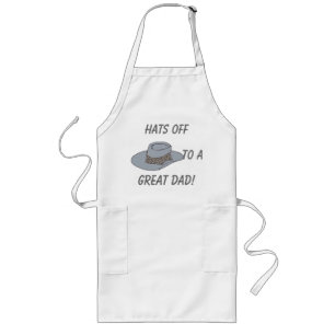Hats Off-Grey Hat Long Apron