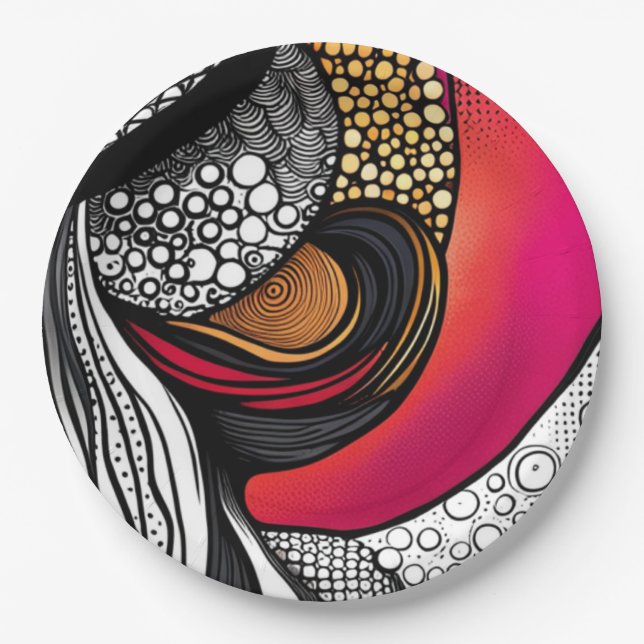 Hats Off Paper Plate (Front)