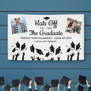 Hats off to the Grad Graduation Photos Party Sign