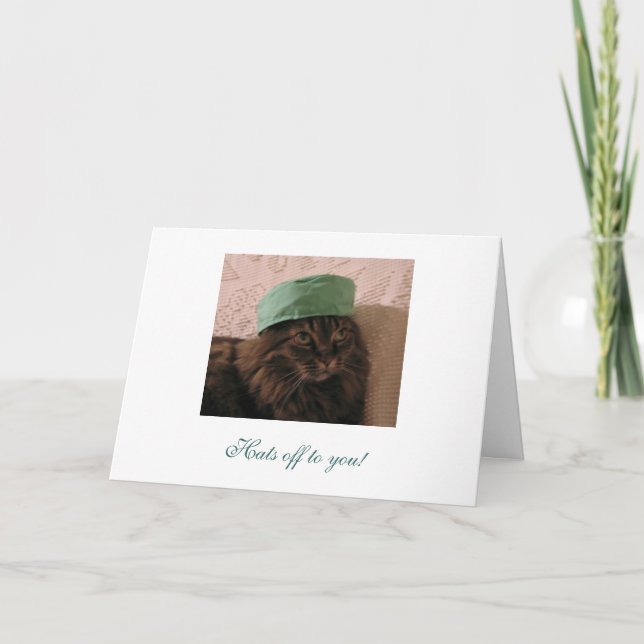 Hats off to you - Congratulations! Card (Front)