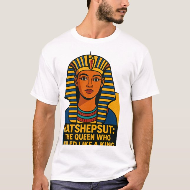 Hatshepsut Icon – Ancient Egypt Graffiti Style T-Shirt (Front)