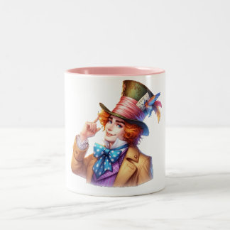 Hatter ai art Two-Tone coffee mug