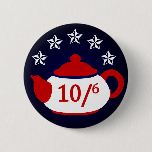 Hatter for President: Tea Party Button