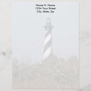 Hatteras Lighthouse Letterhead Stationery