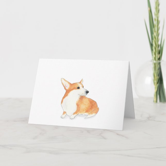 Hattie corgi card (Front)