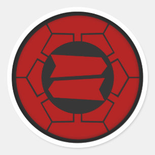 Hattori Clan Kamon Classic Round Sticker