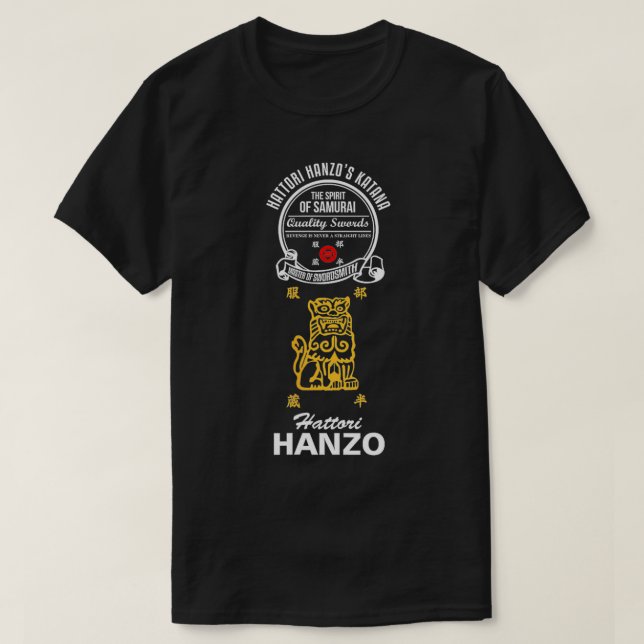 Hattori Hanzo Samurai Ninja Katana Maker Japanese  T-Shirt (Design Front)