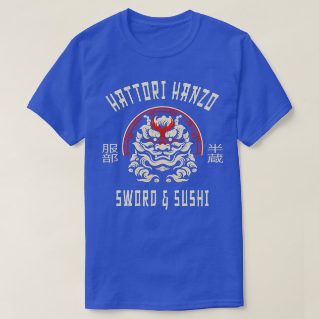 Hattori Hanzo Sword And Sushi 2 T-Shirt (Design Front)