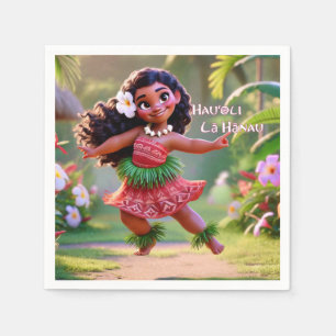 Hauʻoli Hula Princess Napkin