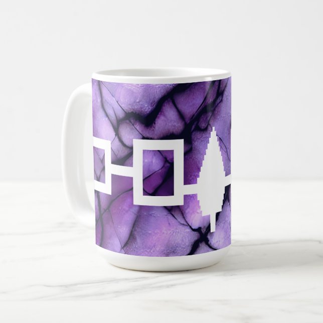 Haudenosaunee Confederacy Flag Coffee Mug (Front Left)