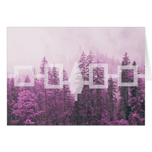 Haudenosaunee Misty Forest Flag Card (Front Horizontal)