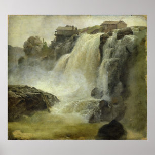 Haugfoss in Norway, 1827 Poster