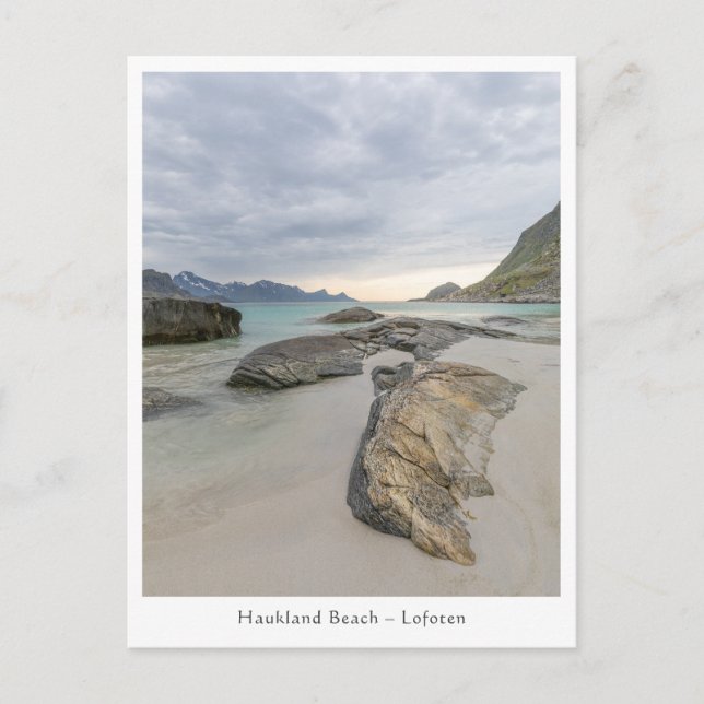 Haukland Beach Lofoten Postcard (Front)