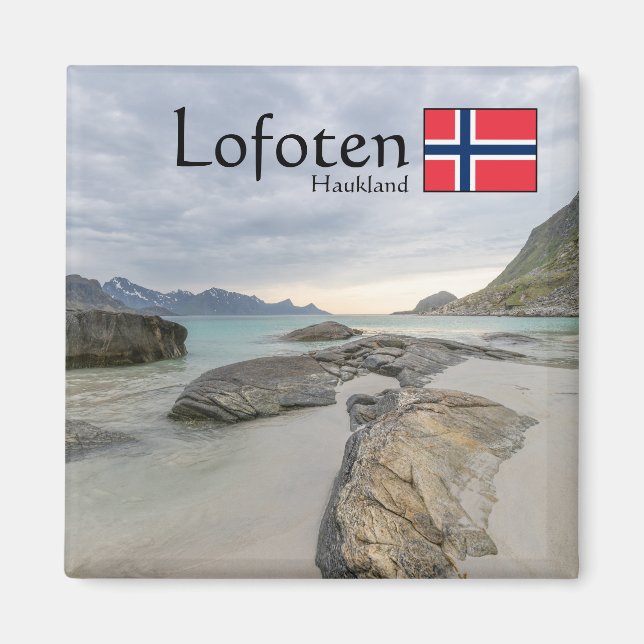 Haukland Souvenir Magnet (Front)